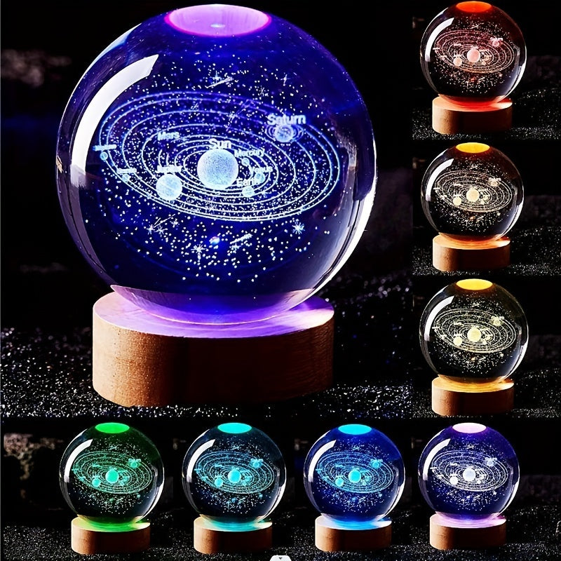 Creative 3D Inner Carving Luminous Crystal Ball Colorful Gradient Small Night Lamp Home Decorations Gifts Selection  .               SALE 30% DISCOUNT GO CHECK OUT NOW